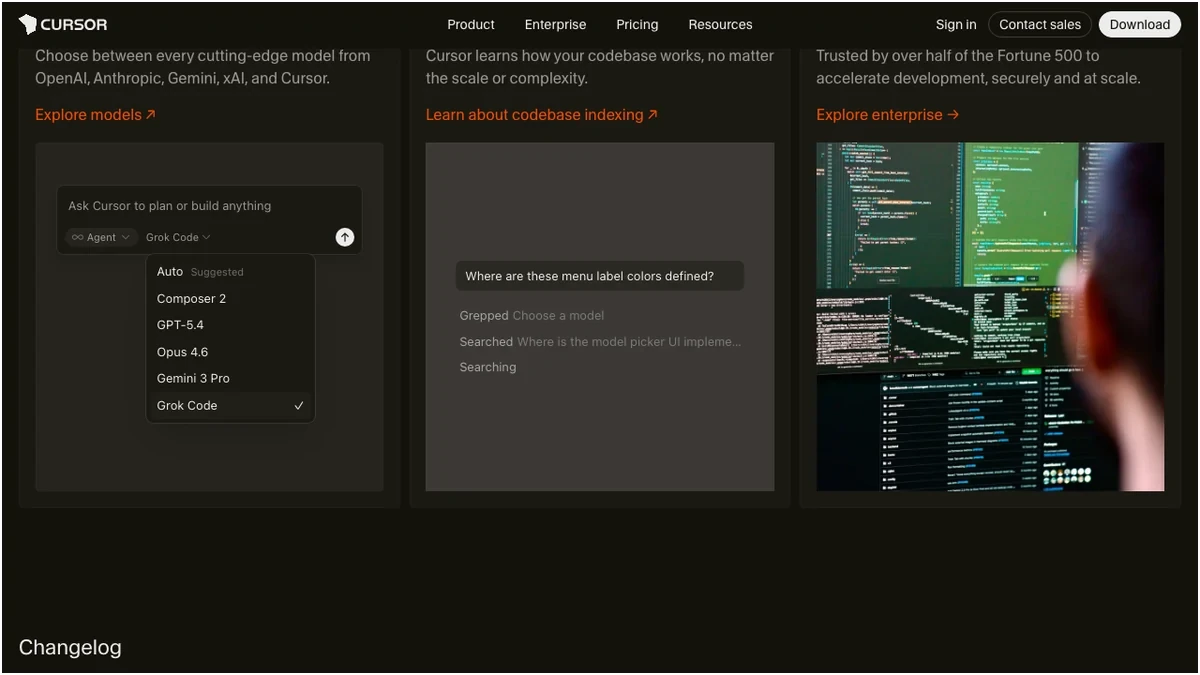 cursor vs windsurf screenshot
