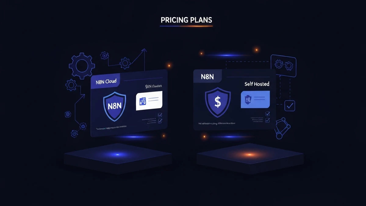 Pricing comparison for n8n cloud vs self hosted