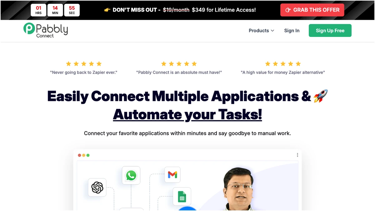 pabbly connect vs make comparatif illustration
