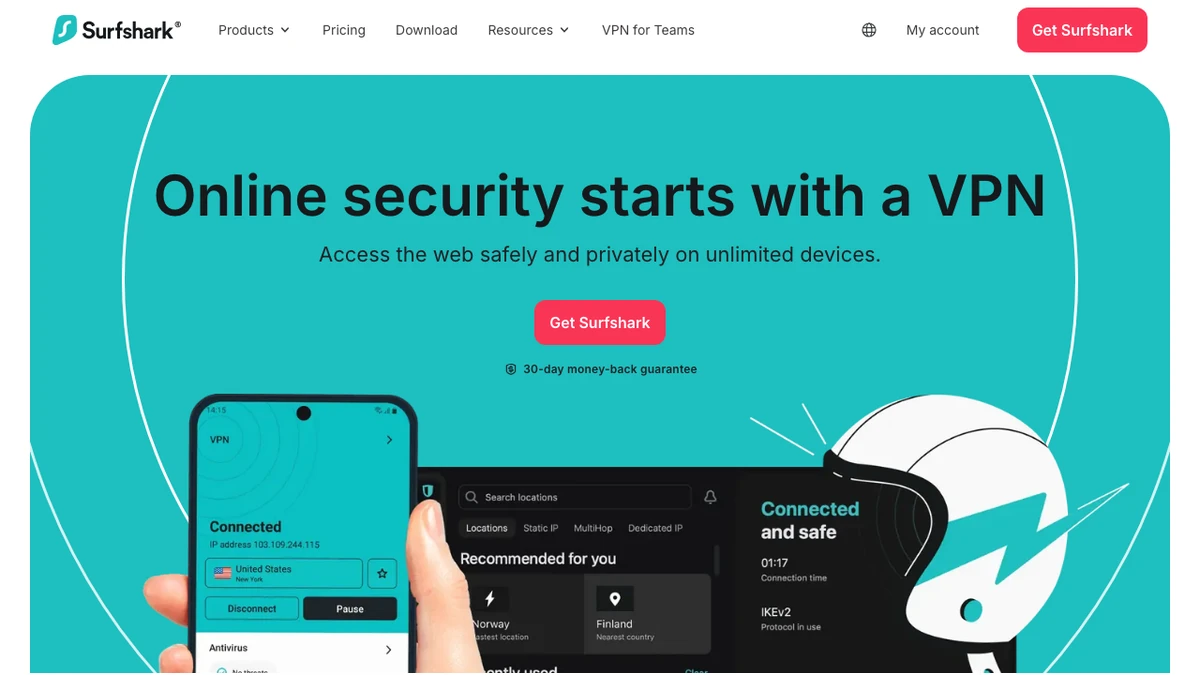 Pricing comparison for surfshark vs nordvpn
