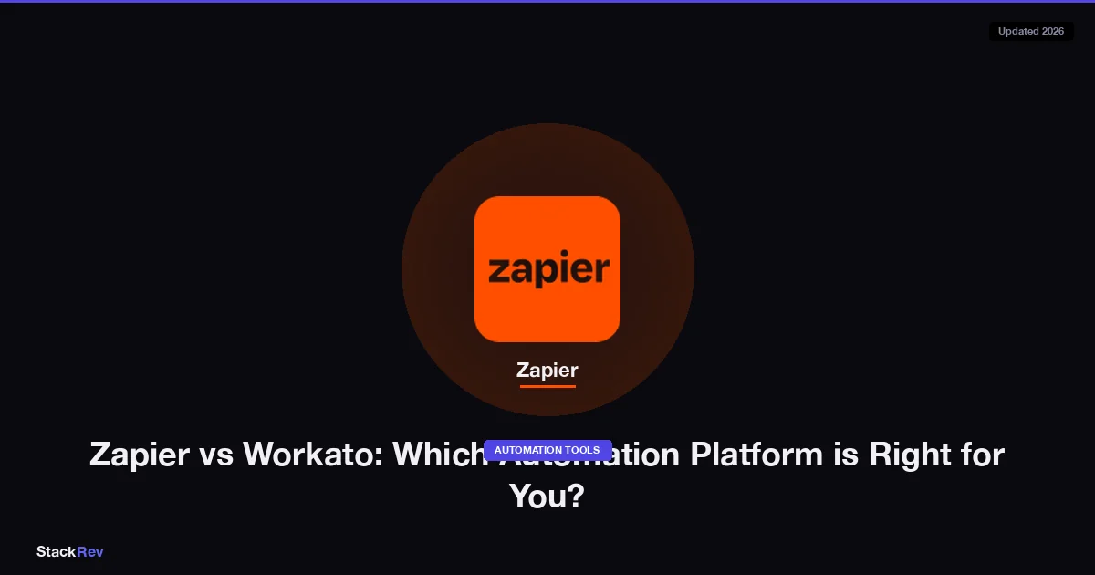 Zapier Vs Workato Comparatif : Comparatif Complet et Guide